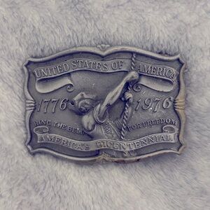 Vintage America's Bicentennial Belt Buckle
